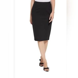 Cut Loose Skirt, Size Small, Back Zipper Accent, Black, Stretch Knit